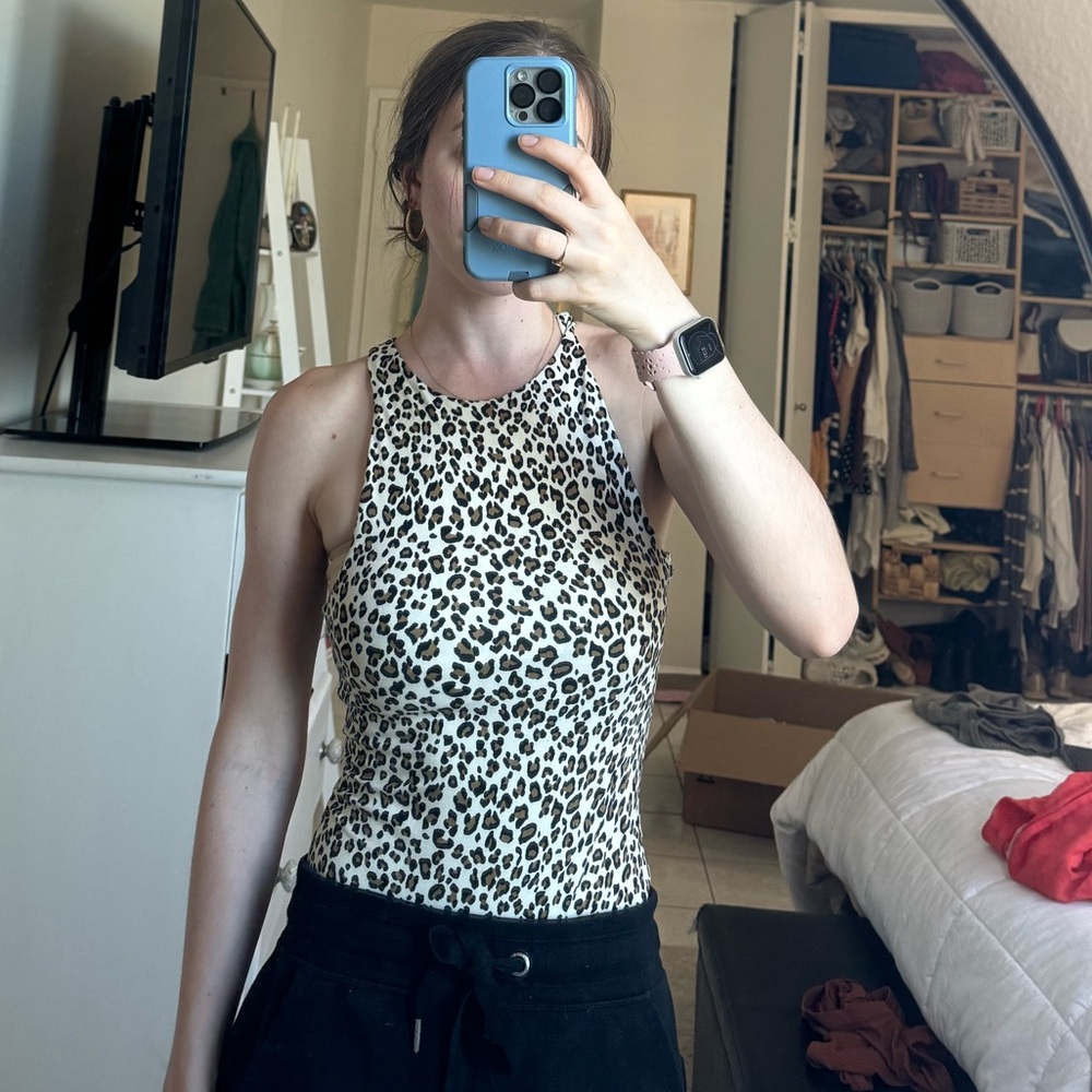 Leopard Print Bodysuit